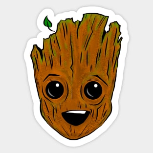 Baby Tree head Sticker